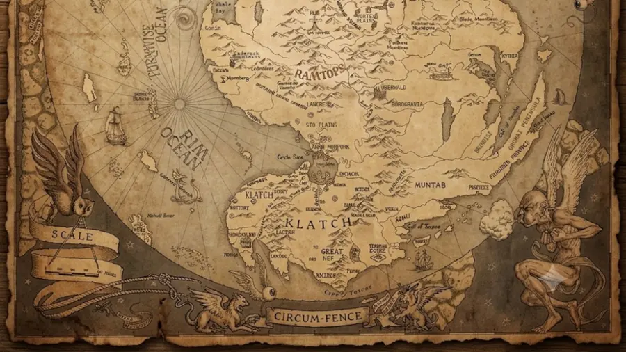 Disc world map